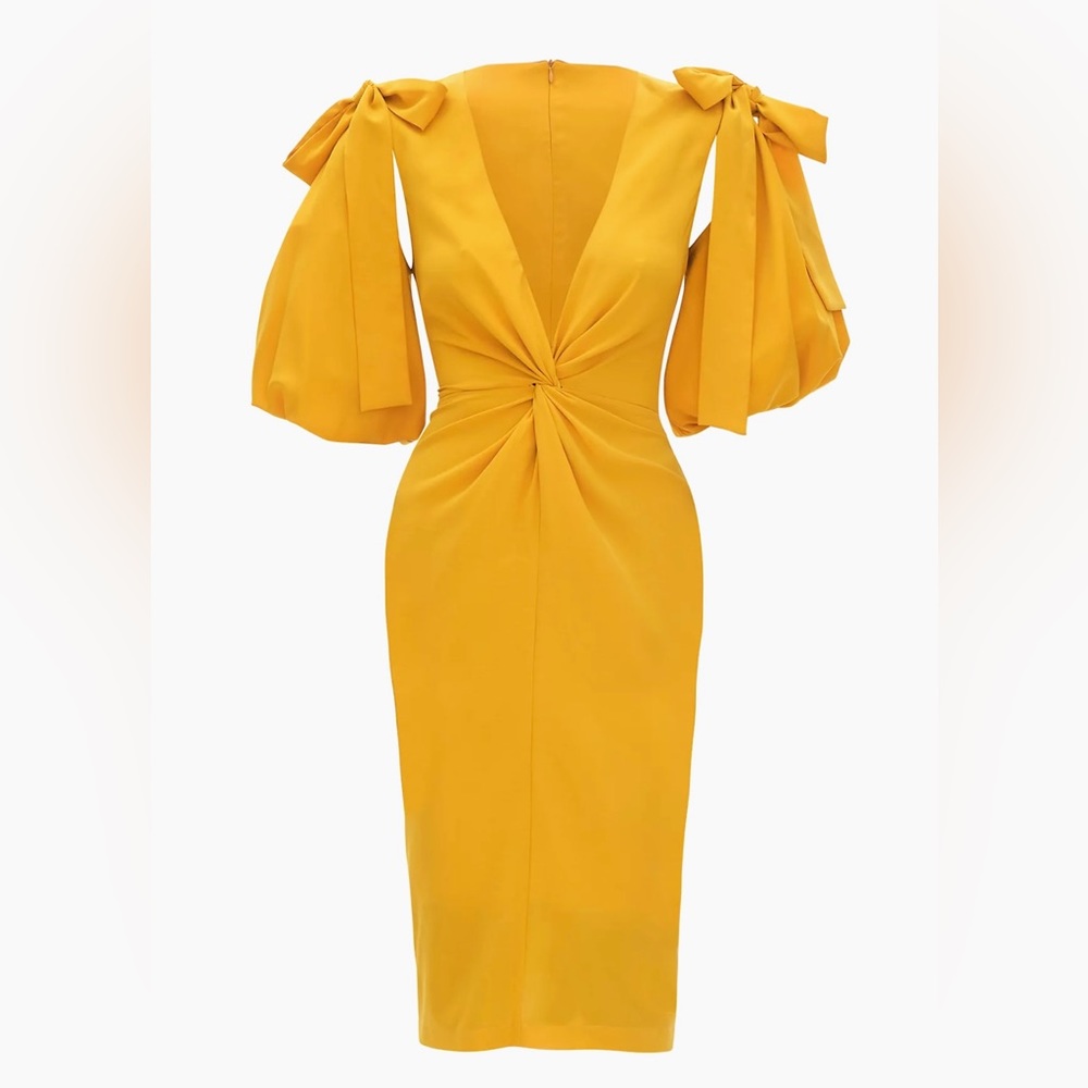 Andrea Iyamah Zuna dress in marigold size small - Picture 2 of 6